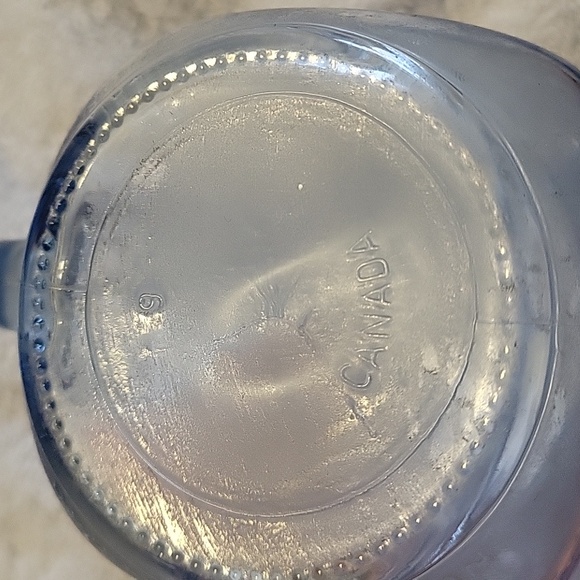 Vintage Country Fair Drinking Jar Clear Blue - Picture 6 of 7